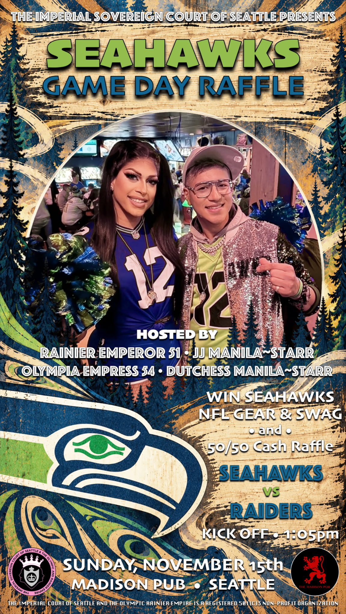 👑💙Seahawks Game Day Raffle💚👑